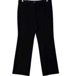 LOFT Marisa Trouser Flare Leg Pants Womens 8 Petite Business Career Office Black